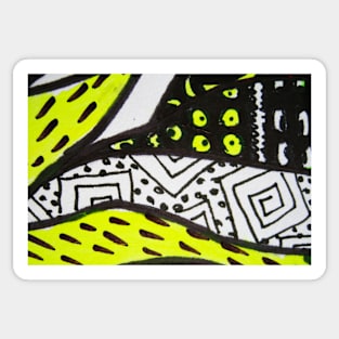 Abstract Fluoro 11 Sticker